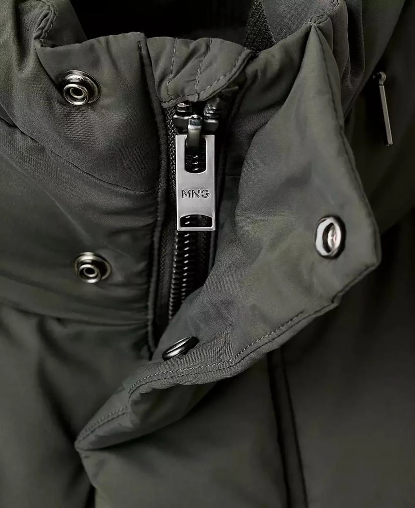 Mango Men's Short Puffer Water-Repellent Anorak 6