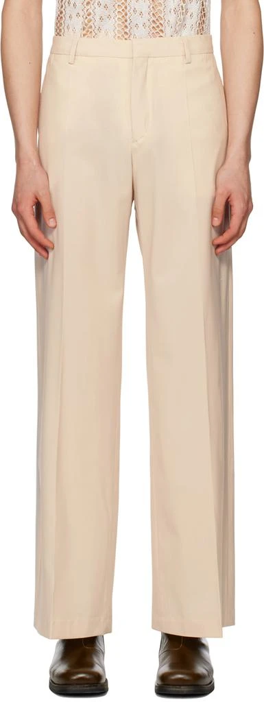 CMMN SWDN Beige Otto Trousers 1