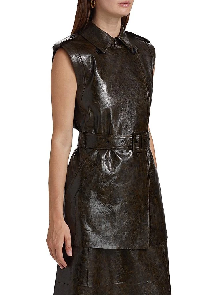 msgm leather dress MSGM Abito Faux Leather Dress – DREEMS main image 1