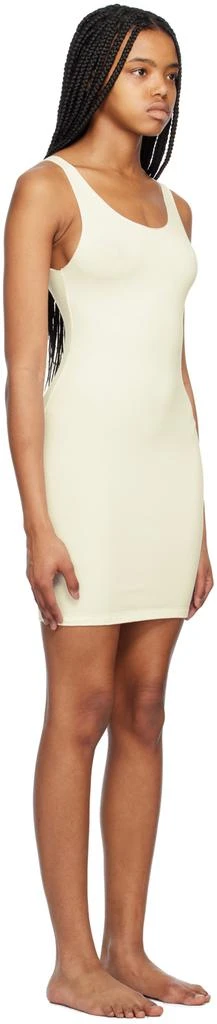 SKIMS Off-White Cotton Sleep Scoop Neck Minidress 2