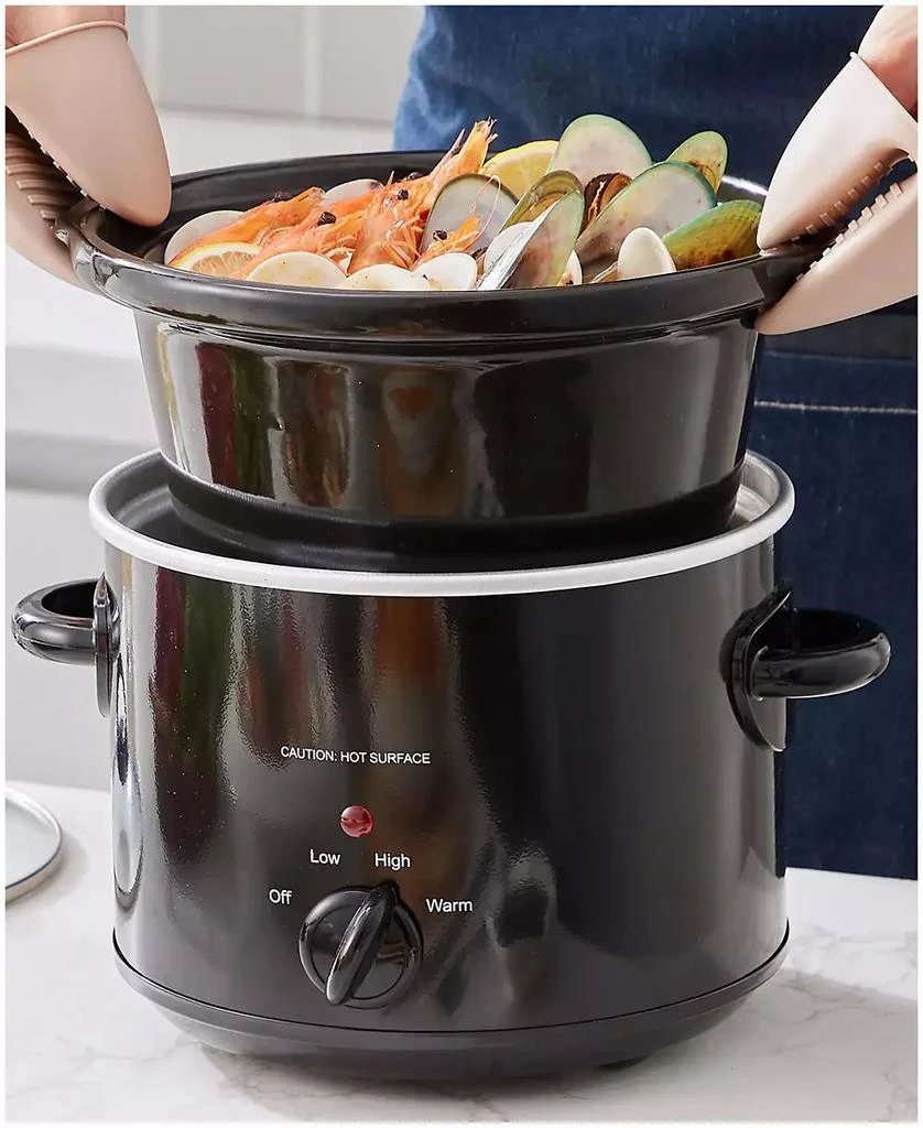 Elite Cuisine 3 Quart Slow Cooker Black 2