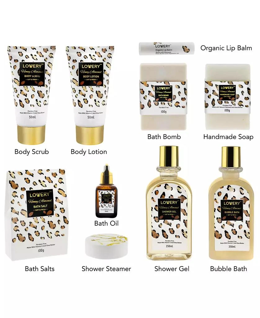 Lovery 21-Pc. Honey Almond Home Spa Body Care Gift Set 2