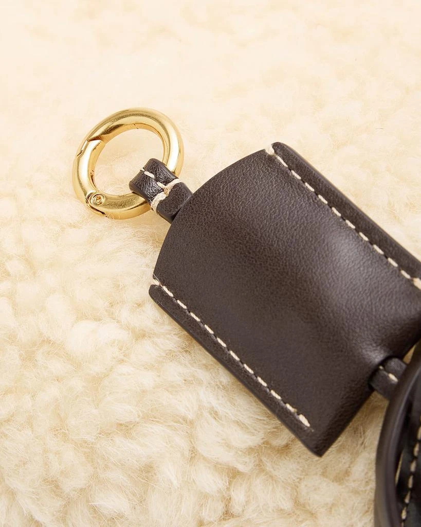 Ralph Lauren Play Shearling & Leather Barrel Duffel Bag 5