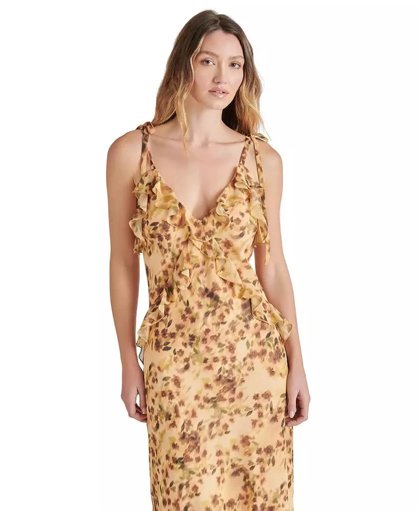 Steve Madden Women's Adalina Ruffle-Trim Chiffon Dress 6