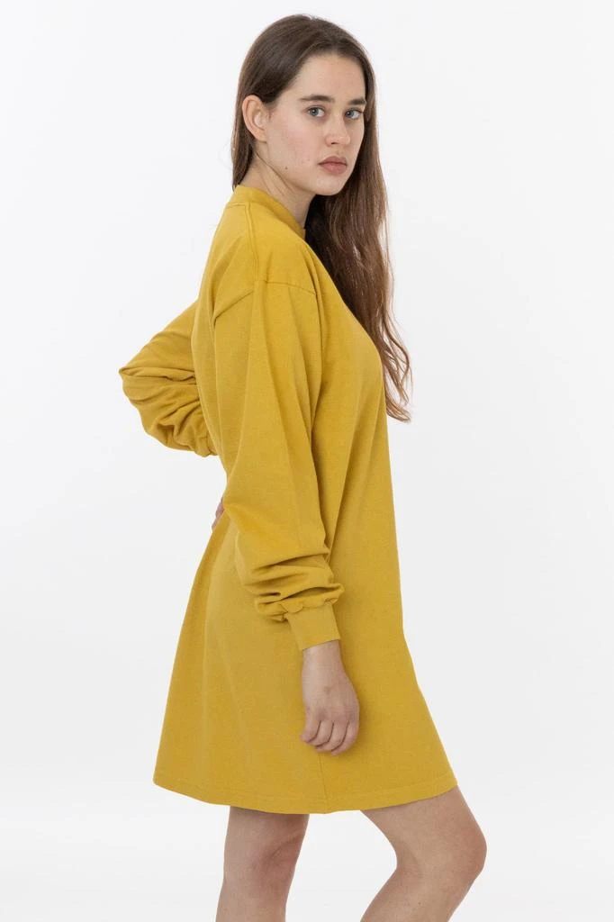 Los Angeles Apparel 1837GD - Long Sleeve Garment Dye Mockneck Dress 14