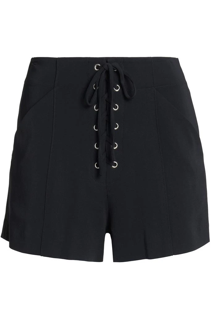 A.L.C. Lace-up crepe shorts 1