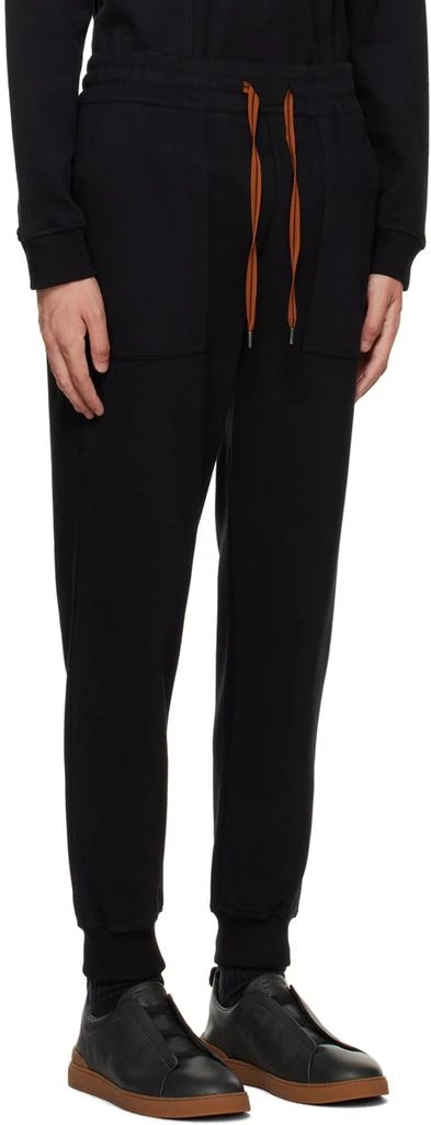 ZEGNA Black Essential Sweatpants 2