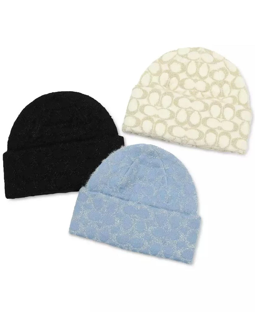 Coach Women's Signature C Metallic Beanie 6