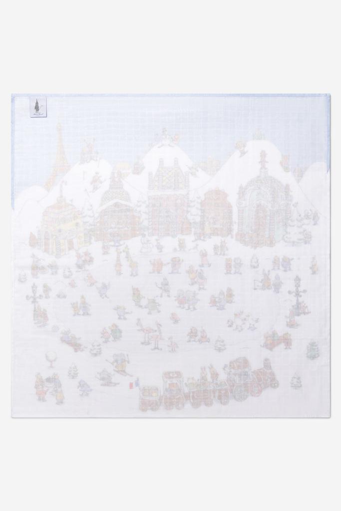 Atelier Choux Atelier Choux Baby Winter Wonderland Swaddle in Multicolour (100cm)