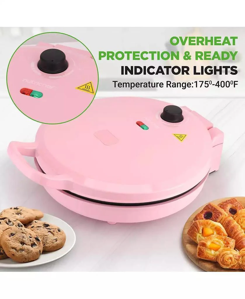 NutriChef Countertop Pizza Maker - Non-Stick Electric Pizza Oven with Cool Touch Handle and Uplift Function, Includes Spatula 3