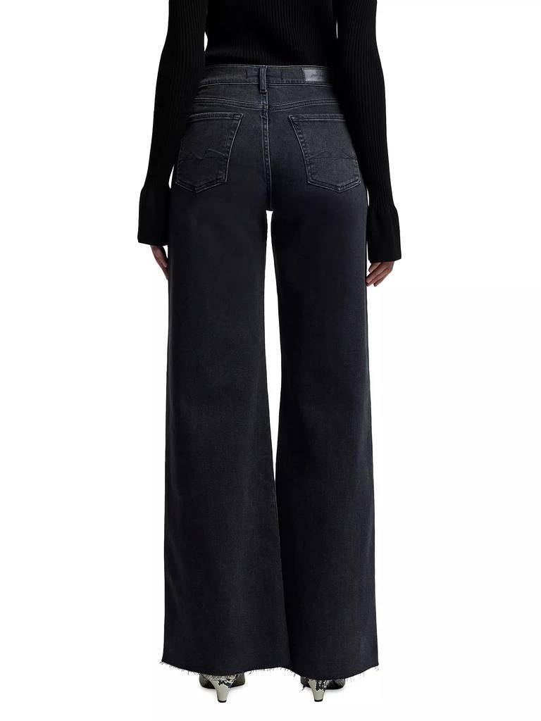 7 For All Mankind Lotta Mid-Rise Stretch Wide-Leg Jeans 5