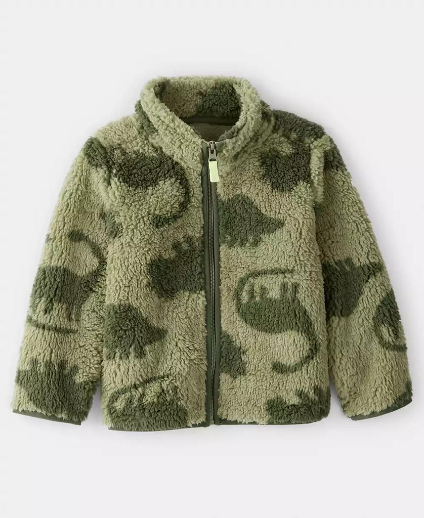 Carter's Boys Toddler 2T-5T Dinosaur Sherpa Zip-Up Jacket