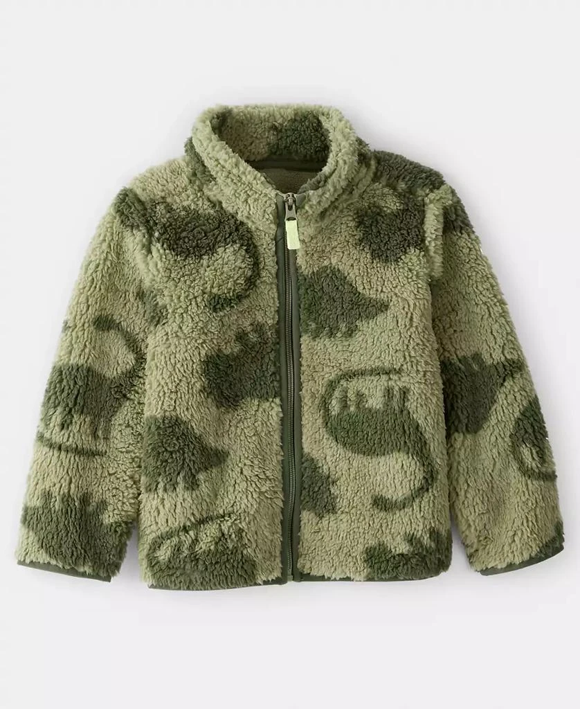 Carter's Boys Toddler 2T-5T Dinosaur Sherpa Zip-Up Jacket new arrivals