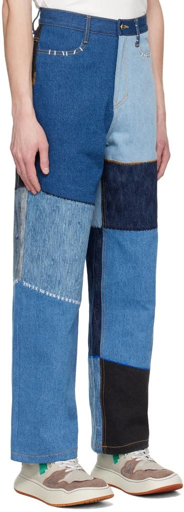 ADER error Blue Paneled Jeans 2