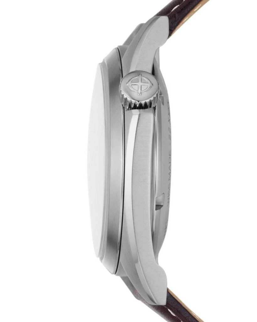 ZODIAC Field Olympos Automatic Leather Watch, 40mm 3