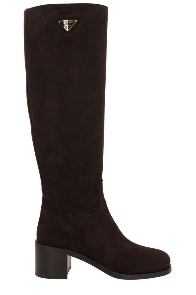 Prada Prada Triangle-Logo Knee-High Boots 1