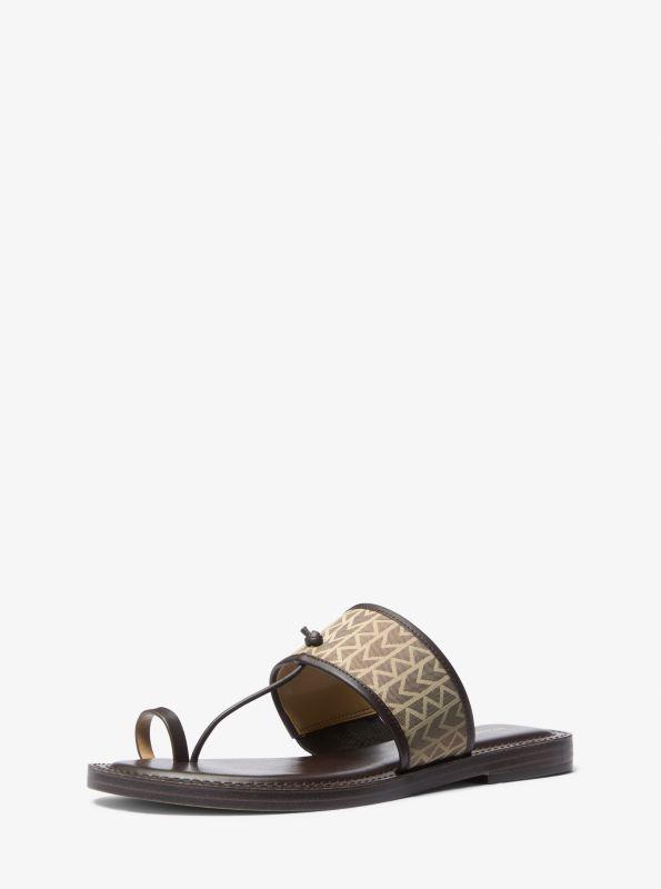 Michael Kors Ashtin MK2000 Logo Jacquard Sandal