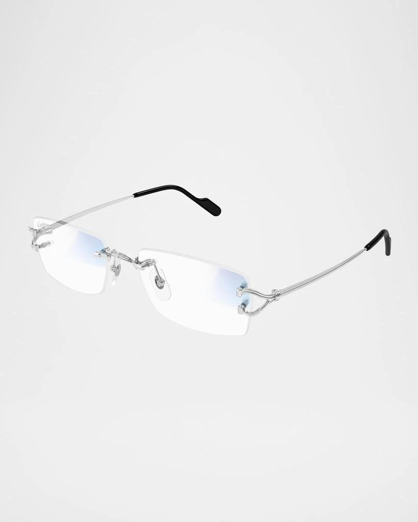 Cartier Men's Metal Rectangle Optical Frames 3