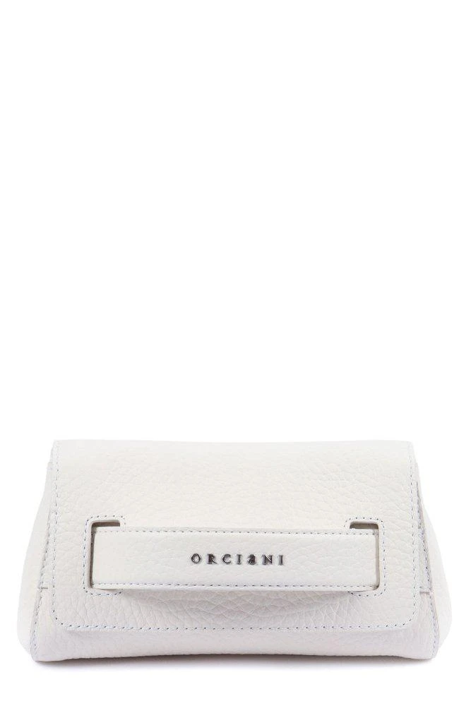 ORCIANI Orciani Gossip Vanity Logo Lettering Clutch Bag