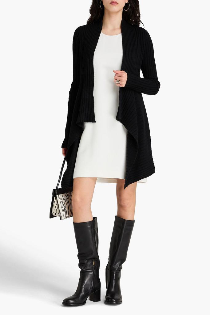 Autumn Cashmere Asymmetric ribbed-knit cardigan