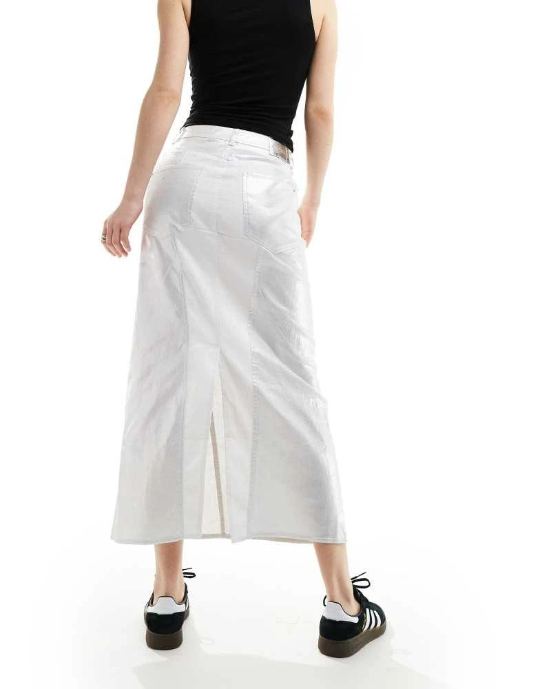 Scalpers Scalpers casual silver skirt in off white 2