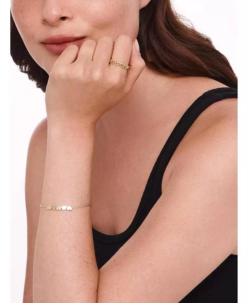 DEVATA Sweet Heart Ring in 14K Gold, Size 8, approx. 2.5 grams. 3