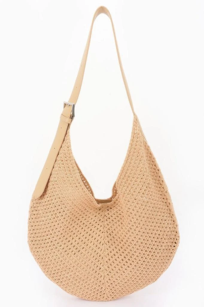 FASHNZFAB Mesh Crochet Shoulder With Pouch