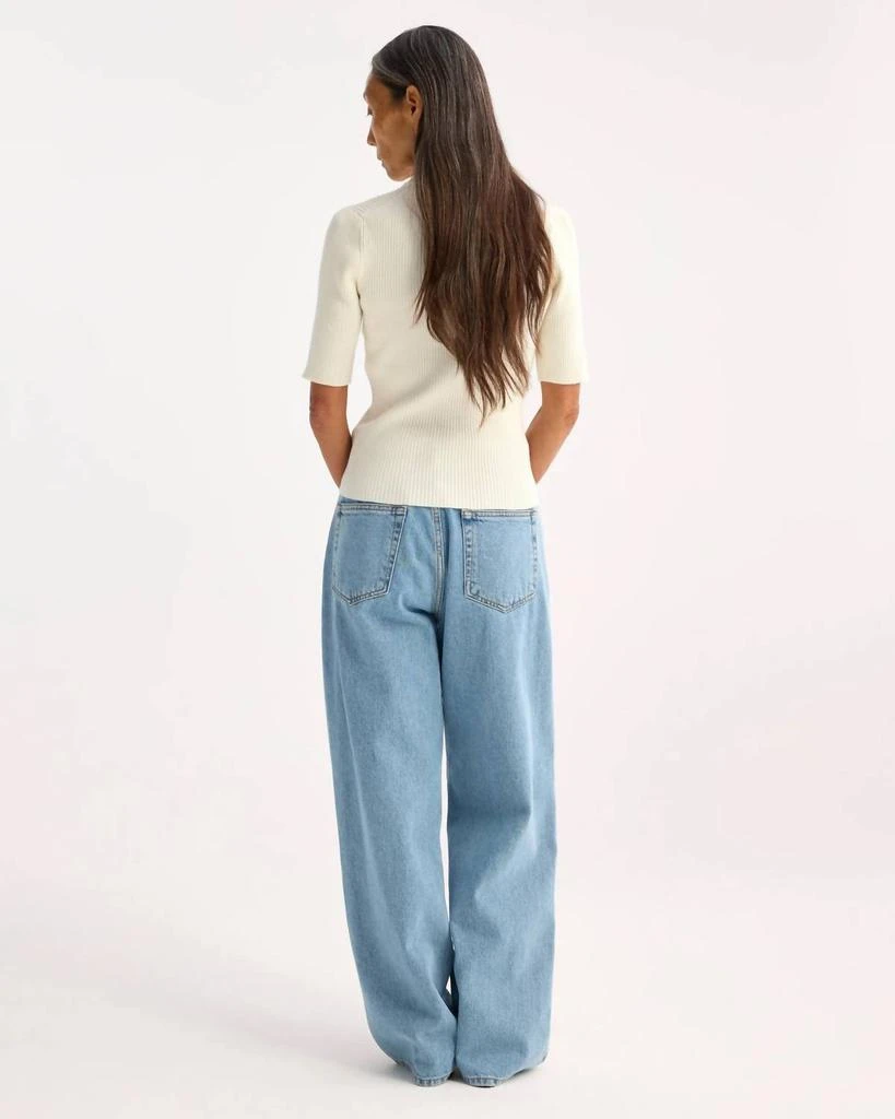 Rohe Rohe - Ribbed Knit Round Neck Short Sleeve Top 2