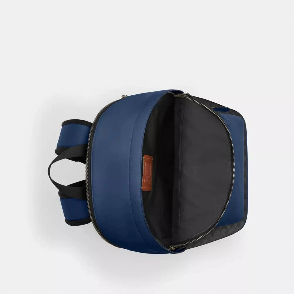 Coach West Backpack In Colorblock Signature Canvas 4