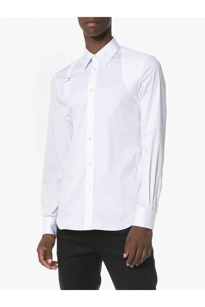 undefined Stretch Cotton Harness Shirt White 3