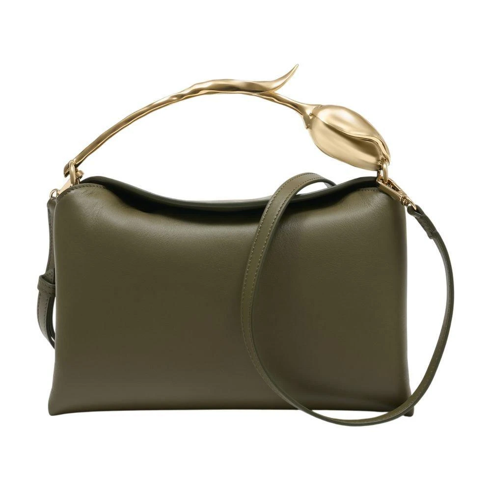 Erdem Erdem Bloom Medium Leather Clutch Bag