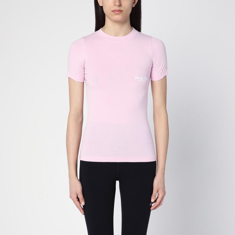 【Balenciaga】MEDIUM FIT TSHIRT◆764235TSVO9 Men's Logo T-shirt Medium Fit in Black | Balenciaga US