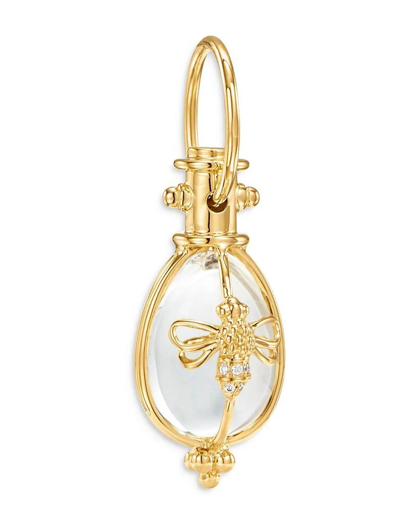 Temple St. Clair 18K Yellow Gold Classic Bee Crystal 
Diamond Amulet 1