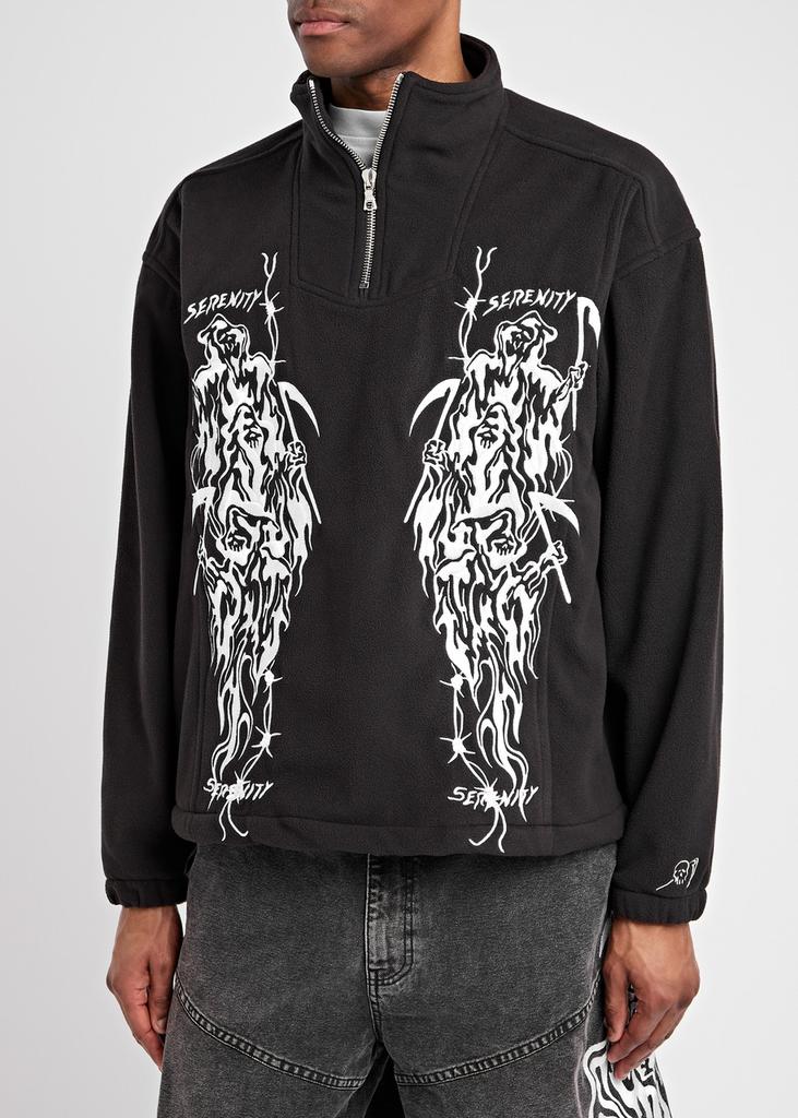 Warren Lotas Serenity Reaper embroidered fleece jacket