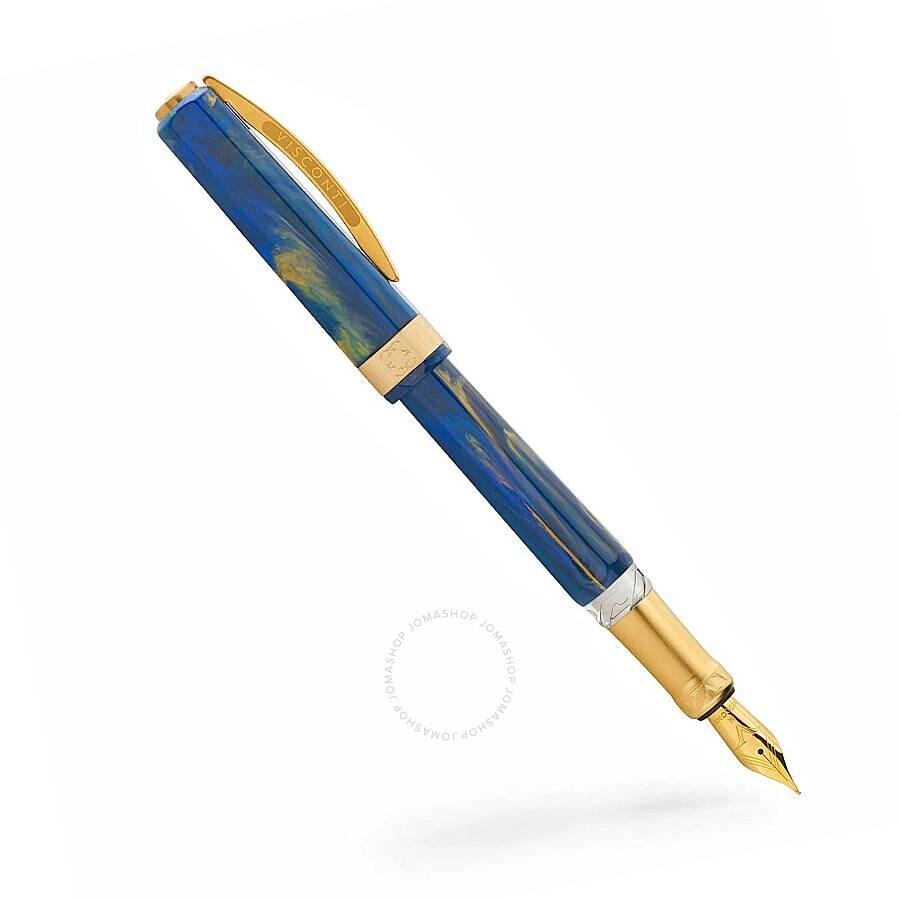 Visconti Opera Gold Blue Acrylic Resin Fountain Pen KP42-02-FPF