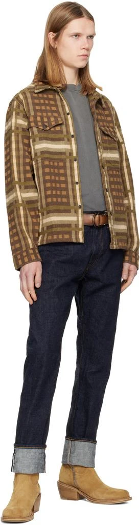 RRL Navy High Slim Bayview Selvedge Jeans 4