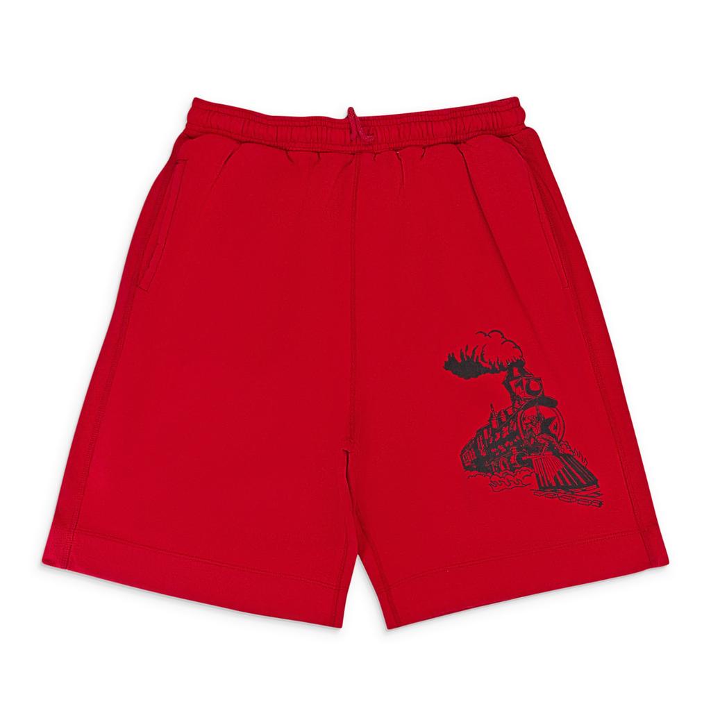 Warren Lotas TRAINING RED SWEATSHORT