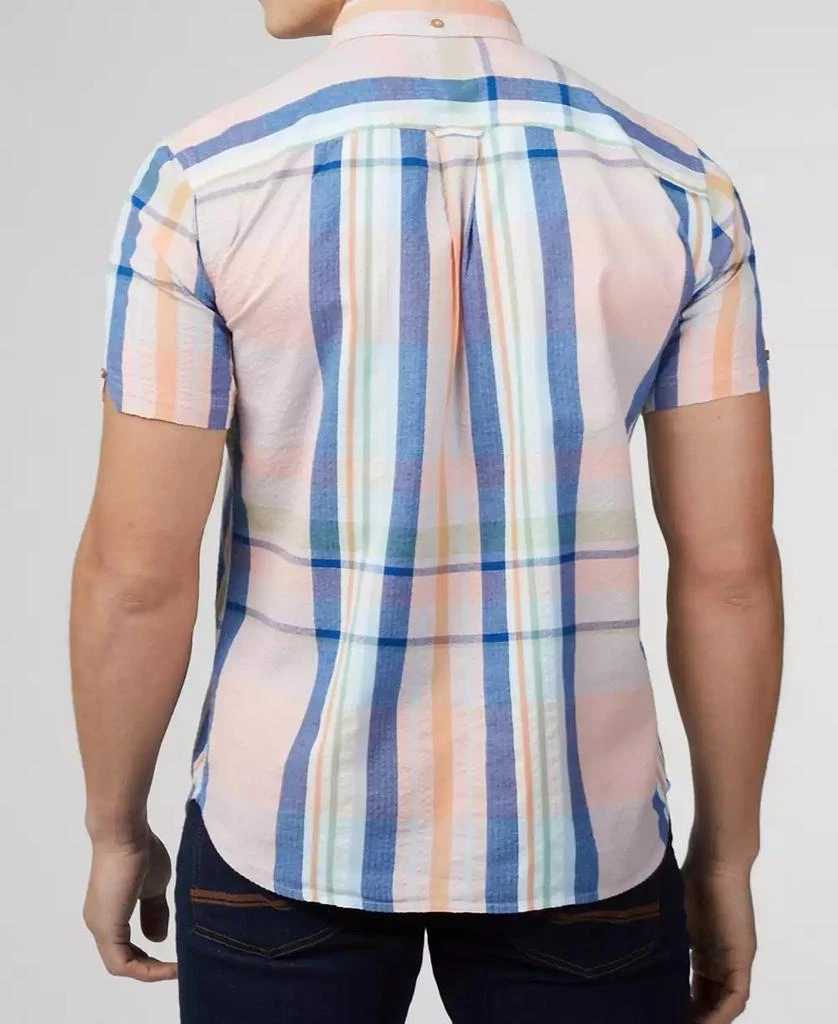 Ben Sherman Men's Seersucker Check Short Sleeve Shirt 3