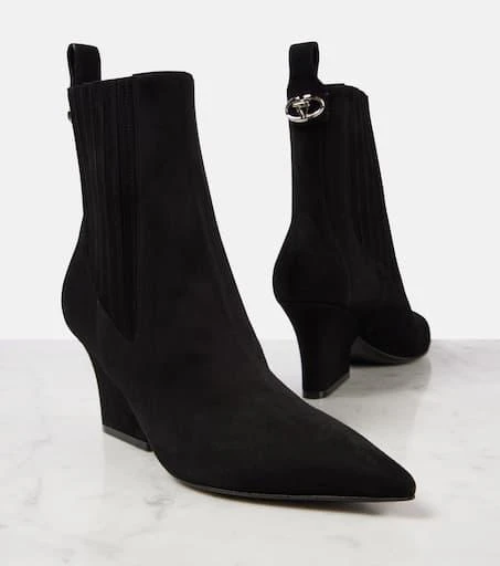Valentino VLogo Lockette suede ankle boots 5