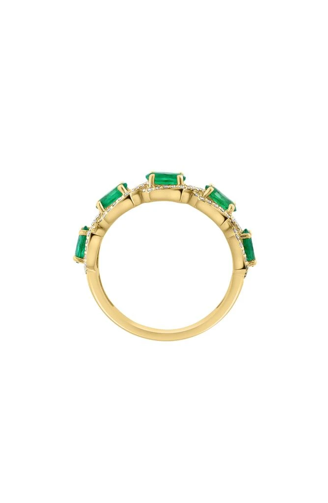 Effy Diamond & Emerald Ring 2