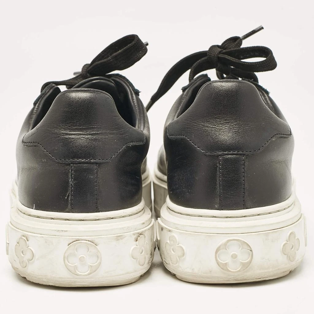 Louis Vuitton Louis Vuitton Black Leather Timeout Low Top Sneakers Size 37.5 5