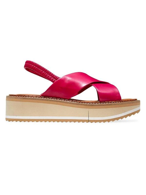 Clergerie Freedom Leather Platform Sandals 1