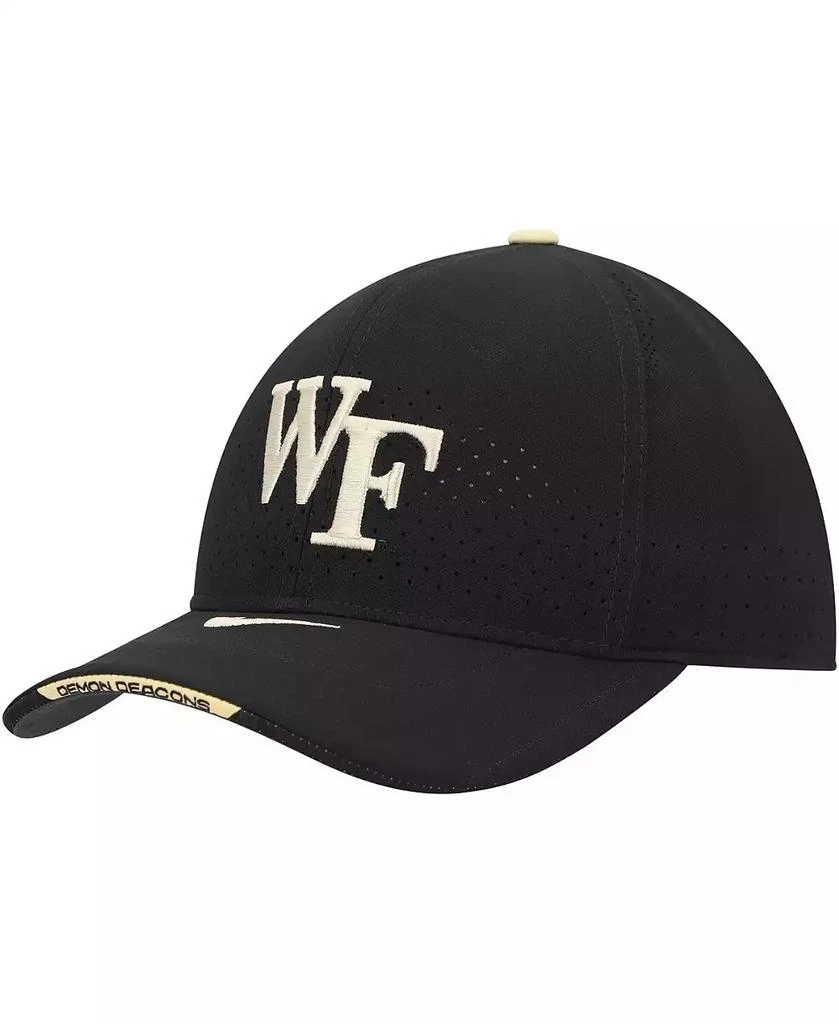 NIKE Men's Black Wake Forest Demon Deacons Classic99 Swoosh Performance Flex Hat 1