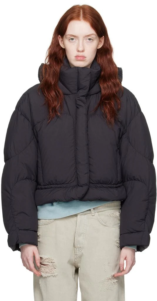 Acne Studios Black Hooded Down Jacket 1