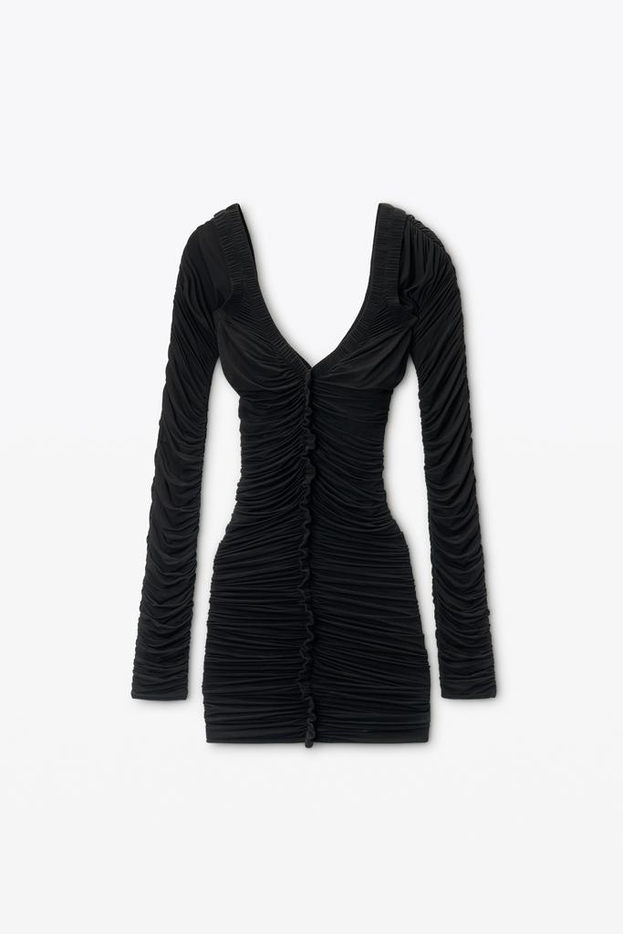 【ALEXANDER WANG】Twin-set dress with cropped cardigan Alexander Wang Cropped Cardigan With Cami Mini Dress Twin