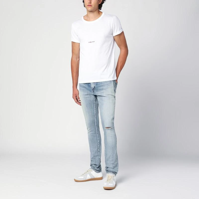 Yves Saint Laurent Light blue washed slim jeans 2