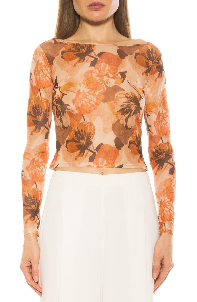 ALEXIA ADMOR Opal Sheer Mesh Top