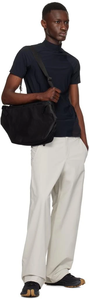 Côte & Ciel Black Riss Coated Canvas Document Holder 4