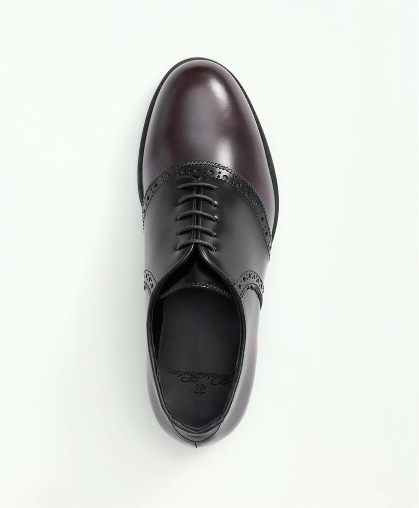 Brooks Brothers Black and Brown Leather Saddle Shoes 3