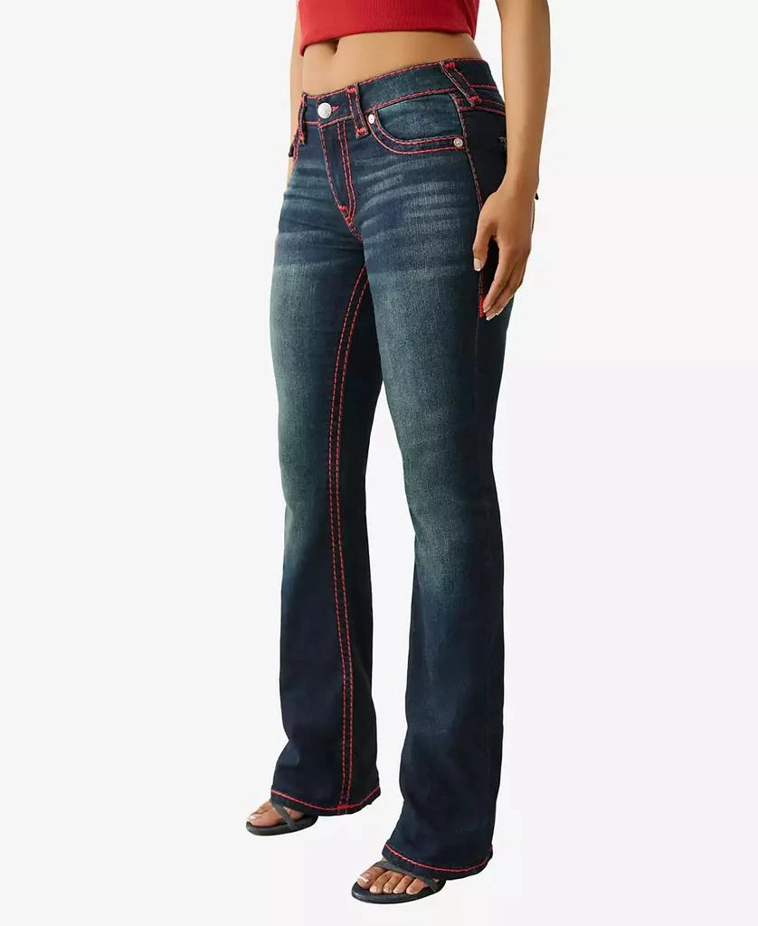 True Religion Women's Becca Super T Rhinestone Bootcut Jeans 3